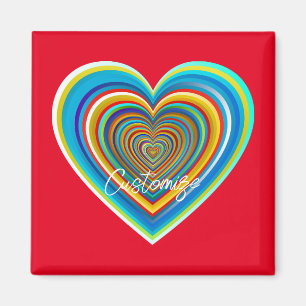 Multi-colour Valentine Heart Thunder_Cove Magnet