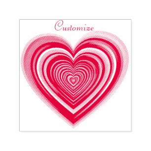Multi-colour Valentine Heart Thunder_Cove Self-inking Stamp