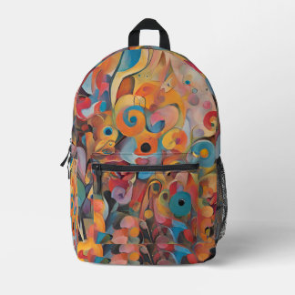 Multi-coloured abstract Backpack