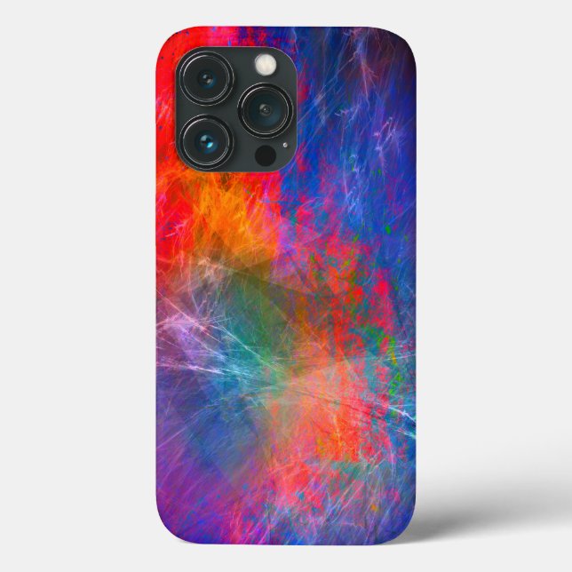 Multi Coloured Abstract iPhone Cover (Back)