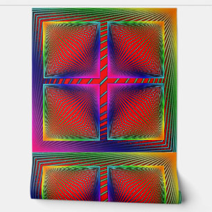  Multi-Coloured Abstract Peel and Stick Wallper Wallpaper