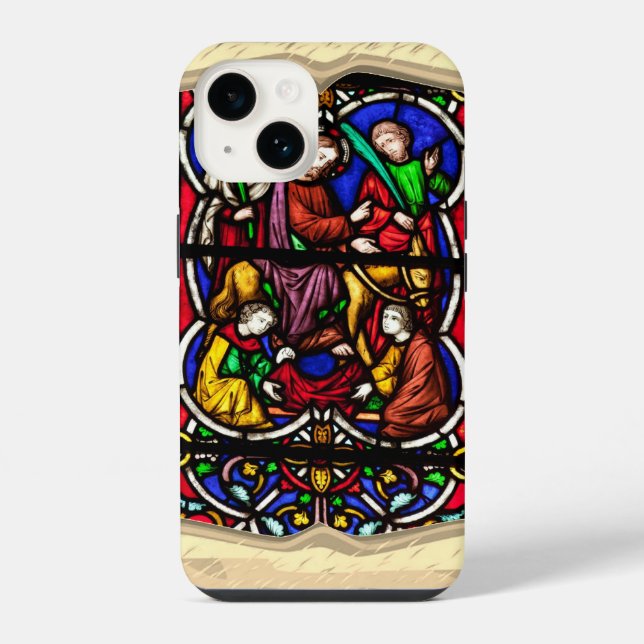 Multi Coloured Bible Scene iPhone Case (Back)