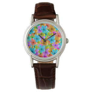 Multi Coloured Blossoms, Ladies Wrist Watch