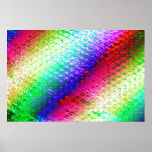 Multi coloured bubble wrap poster