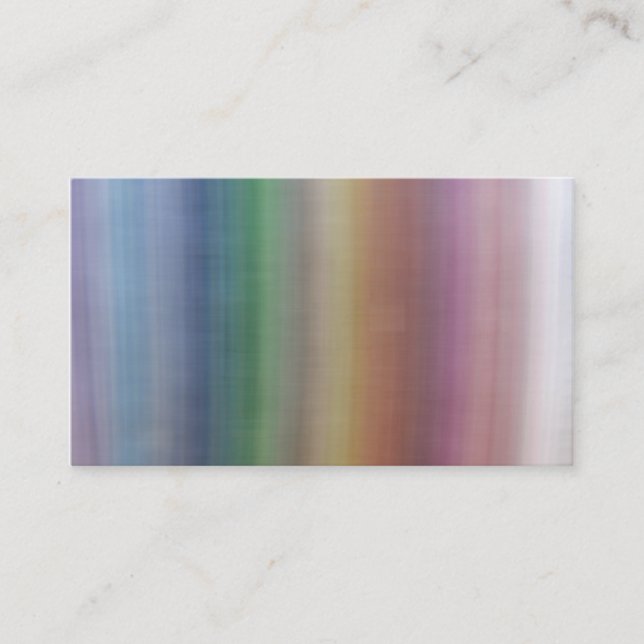 Multi-coloured Business Card (Front)