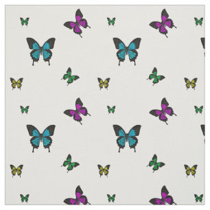 Multi coloured Butterfies, Swallow tail Butterfly Fabric