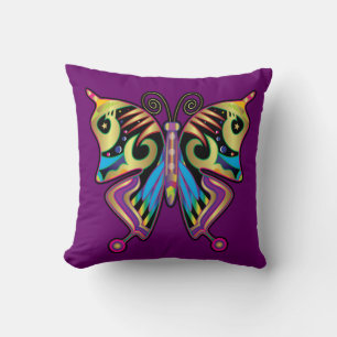 Multi-Coloured Butterfly throw pillow home decor