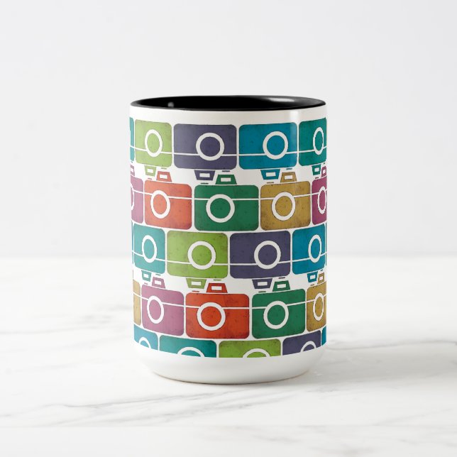 Multi-Coloured Camera Mug (Center)