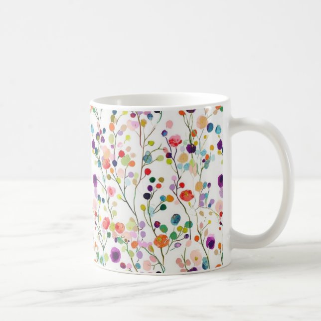 Multi-coloured Candy Gem Flowers Mugs & Tumblers (Right)