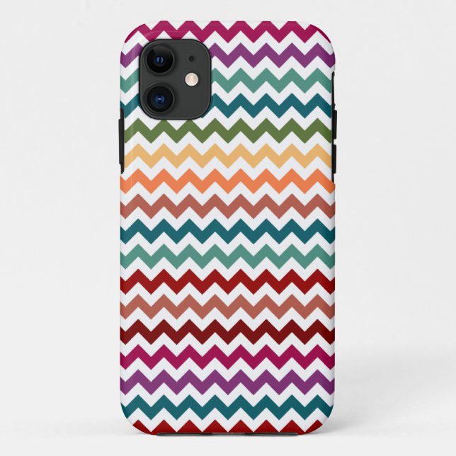 Multi-Coloured Chevrons | Customisable Case-Mate iPhone Case (Back)