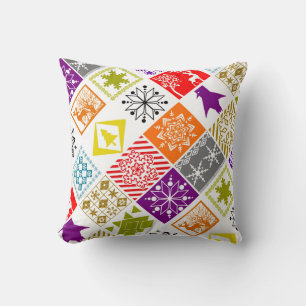 Multi-coloured Christmas Cushion