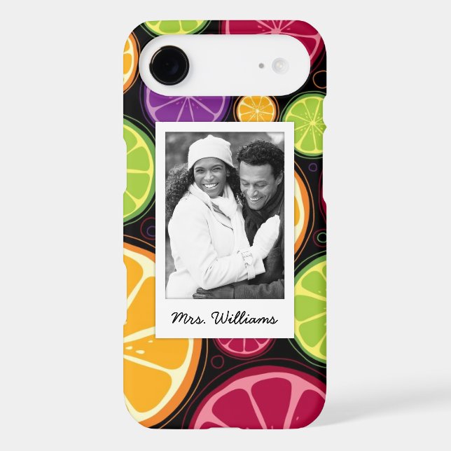 Multi Coloured Citrus | Add Your Photo Case-Mate iPhone Case (Back)