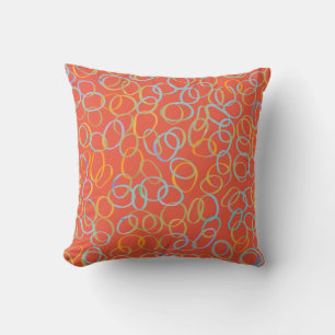 Multi Coloured Cool Abstract Pattern Cushion