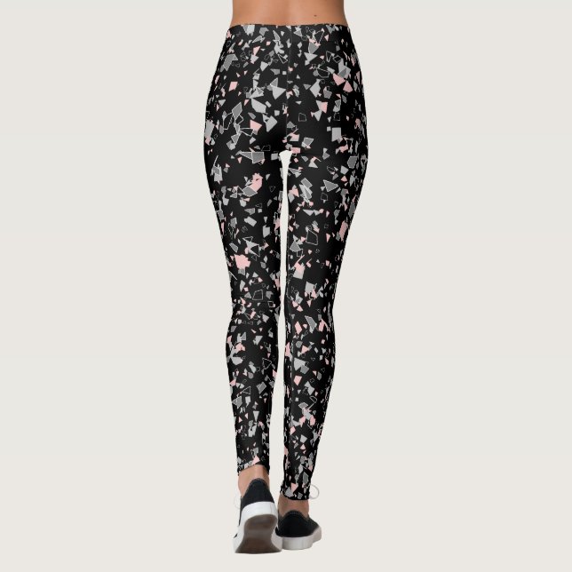 Multi-coloured crystals, crystals, multi-coloured leggings (Back)