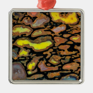 Multi Coloured Dinosaur Bone Metal Ornament