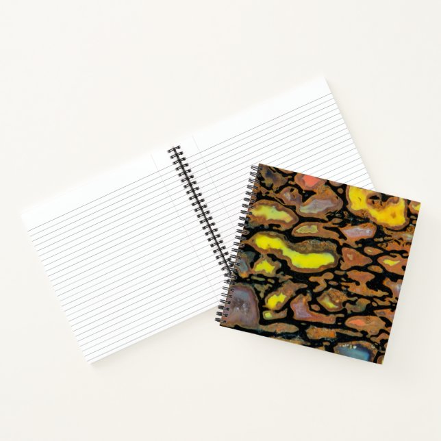 Multi Coloured Dinosaur Bone Notebook (Inside)