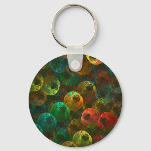 Multi Coloured Eyes Key Ring