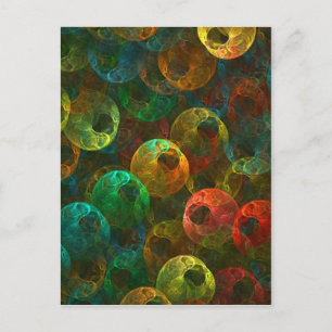 Multi Coloured Eyes Postcard