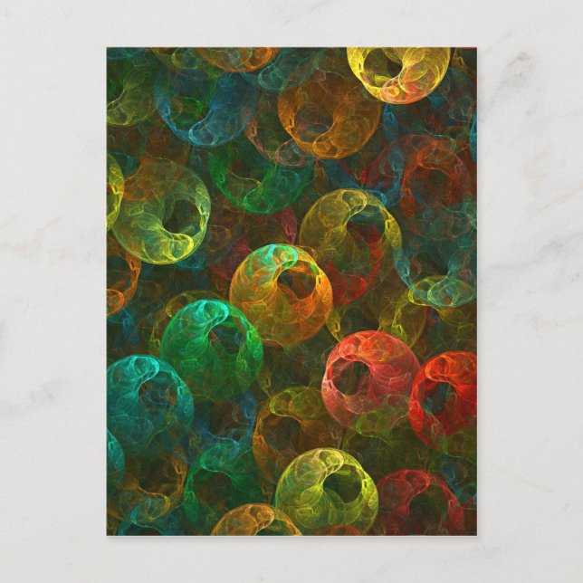 Multi Coloured Eyes Postcard (Front)