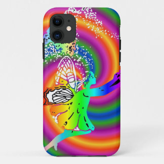 Multi-coloured fairy iPhone 11 case
