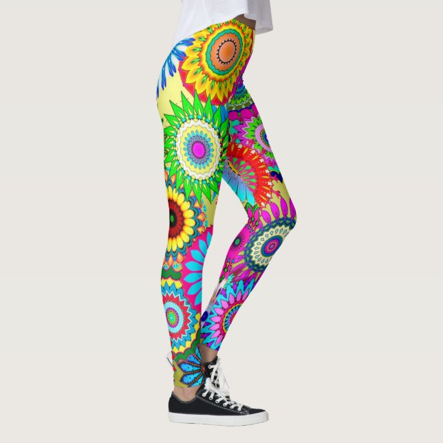 Multi-Coloured Floral/Leggins Leggings (Right)