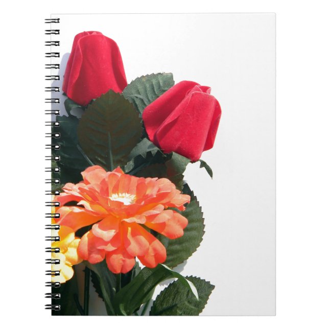 Multi-Coloured Flowers Notebook (Front)