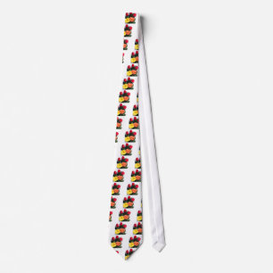 Multi-Coloured Flowers Tie