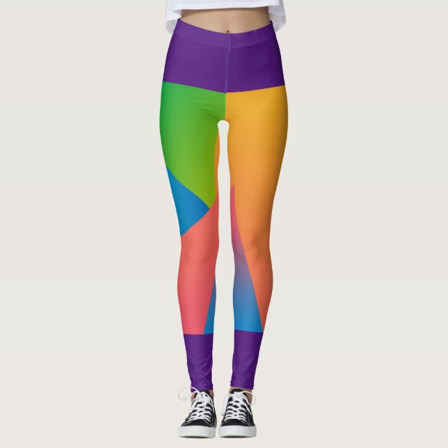 Multi-coloured Front-printed Legging (Front)
