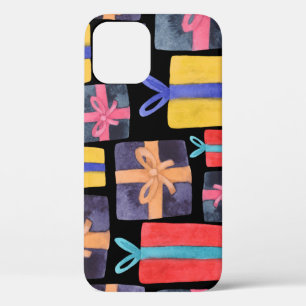 Multi-Coloured Gifts Watercolor Seamless iPhone 12 Case