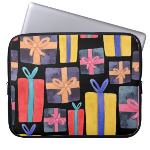 Multi-Coloured Gifts Watercolor Seamless Laptop Sleeve