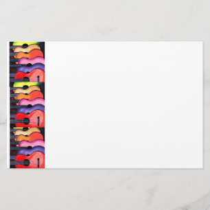 Multi Coloured Guitars Stationery