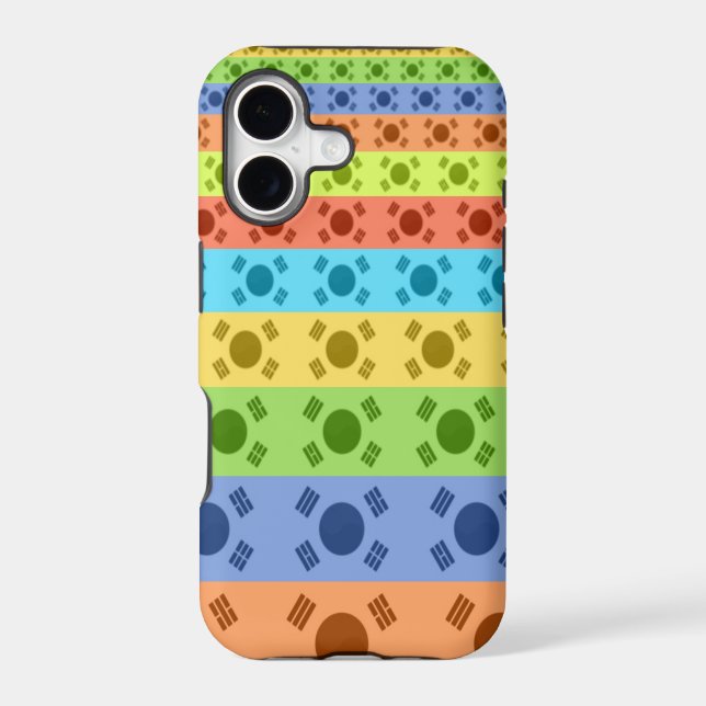 Multi-Coloured Korean Flag Art Print (Back)