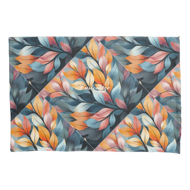 Multi-coloured Leaves  Thunder_Cove  Pillowcase (Front)