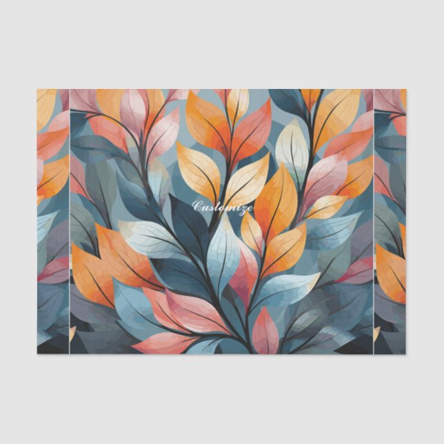 Multi-coloured Leaves  Thunder_Cove  Tissue Paper (Front)