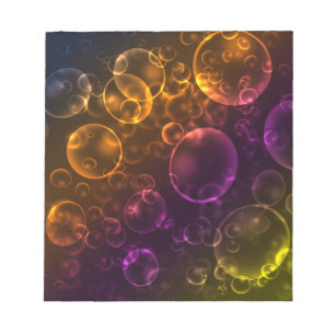 Multi-coloured lenses notepad