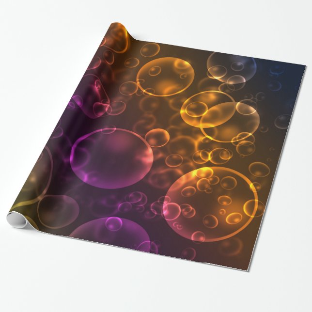 Multi-coloured lenses wrapping paper (Unrolled)