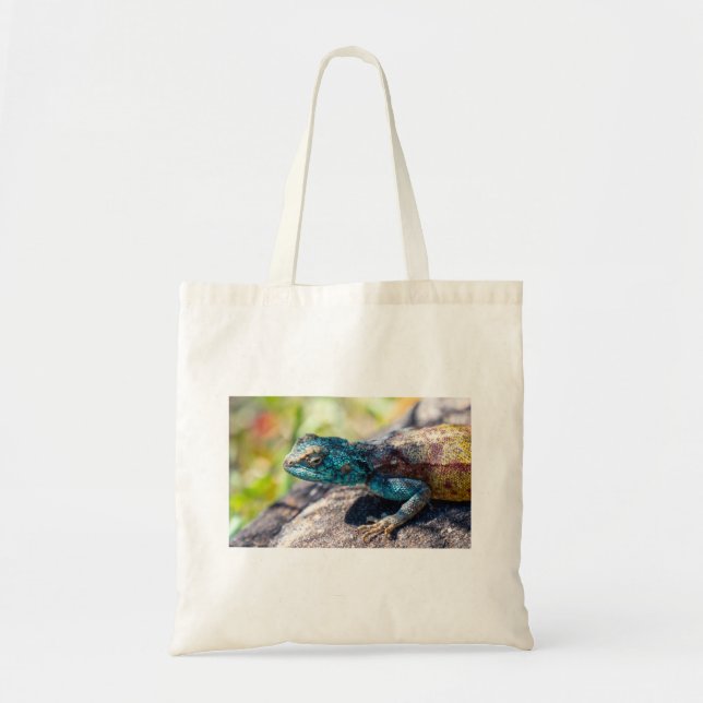 Multi-Coloured Lizard Tote Bag (Front)