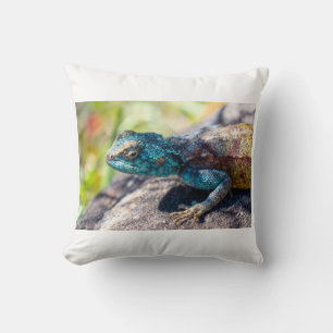 Multi-Coloured Lizard Tote Cushion