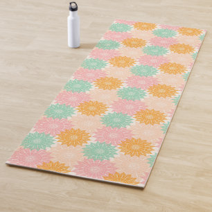 Multi Coloured Mandala Illustration Pattern Yoga Mat