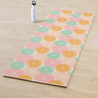 Multi Coloured Mandala Illustration Pattern Yoga Mat