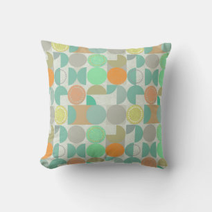 Multi-coloured modern geometric   cushion