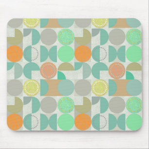 Multi-coloured modern geometric mouse pad