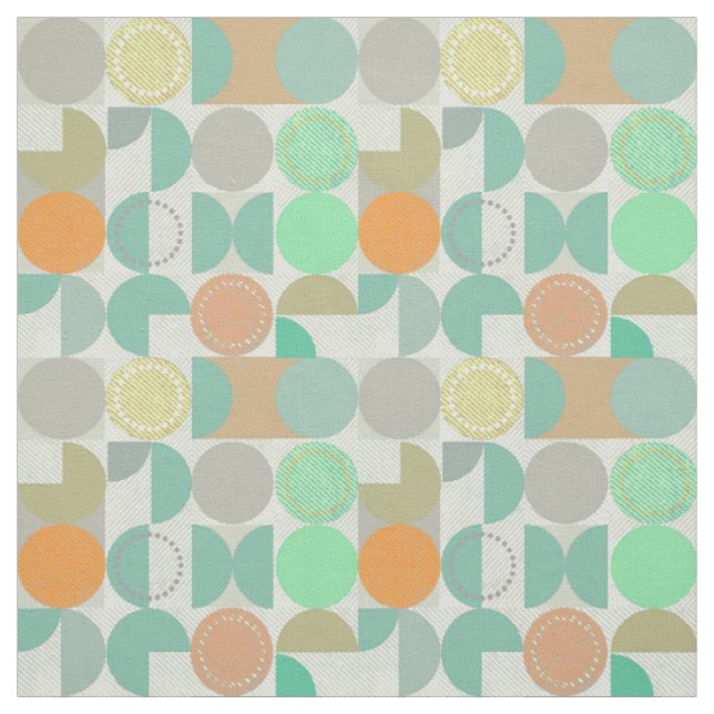 Multi-coloured modern geometric pattern. fabric (Swatch)
