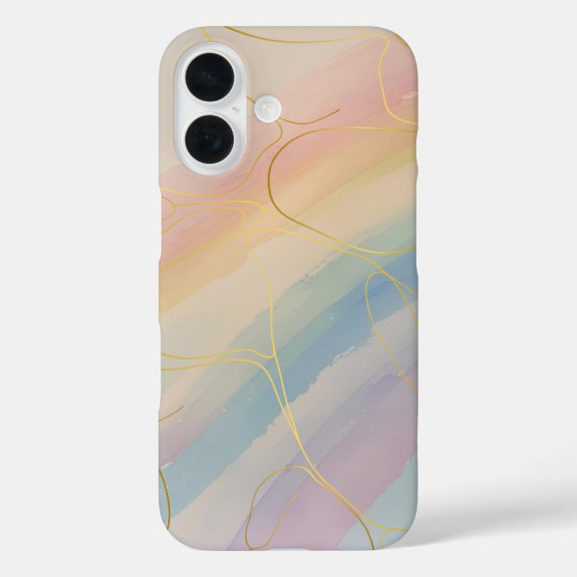Multi Coloured Pastel Phone Case (Back)