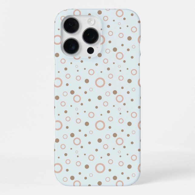 Multi Coloured Pattern Circles Light Green Custom iPhone Case (Back)