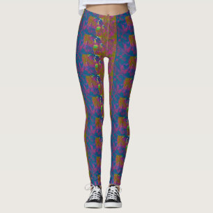 Multi-Coloured Patterned Leggings