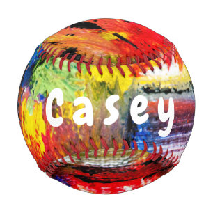 Multi Coloured Personalised Baseball