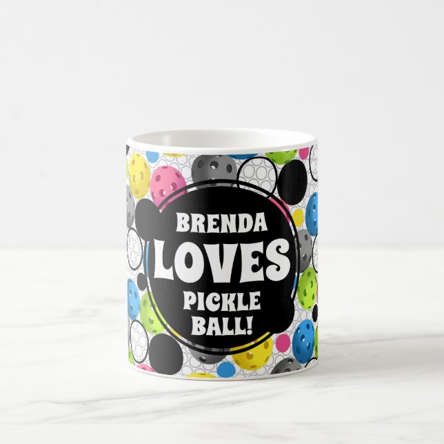 Multi coloured Pickleball Coffee Mug (Center)