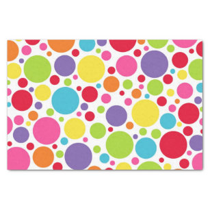 Multi Coloured Polka Dot Tissue Paper