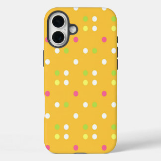 Multi Coloured Polka Dots iPhone 16 Plus Case